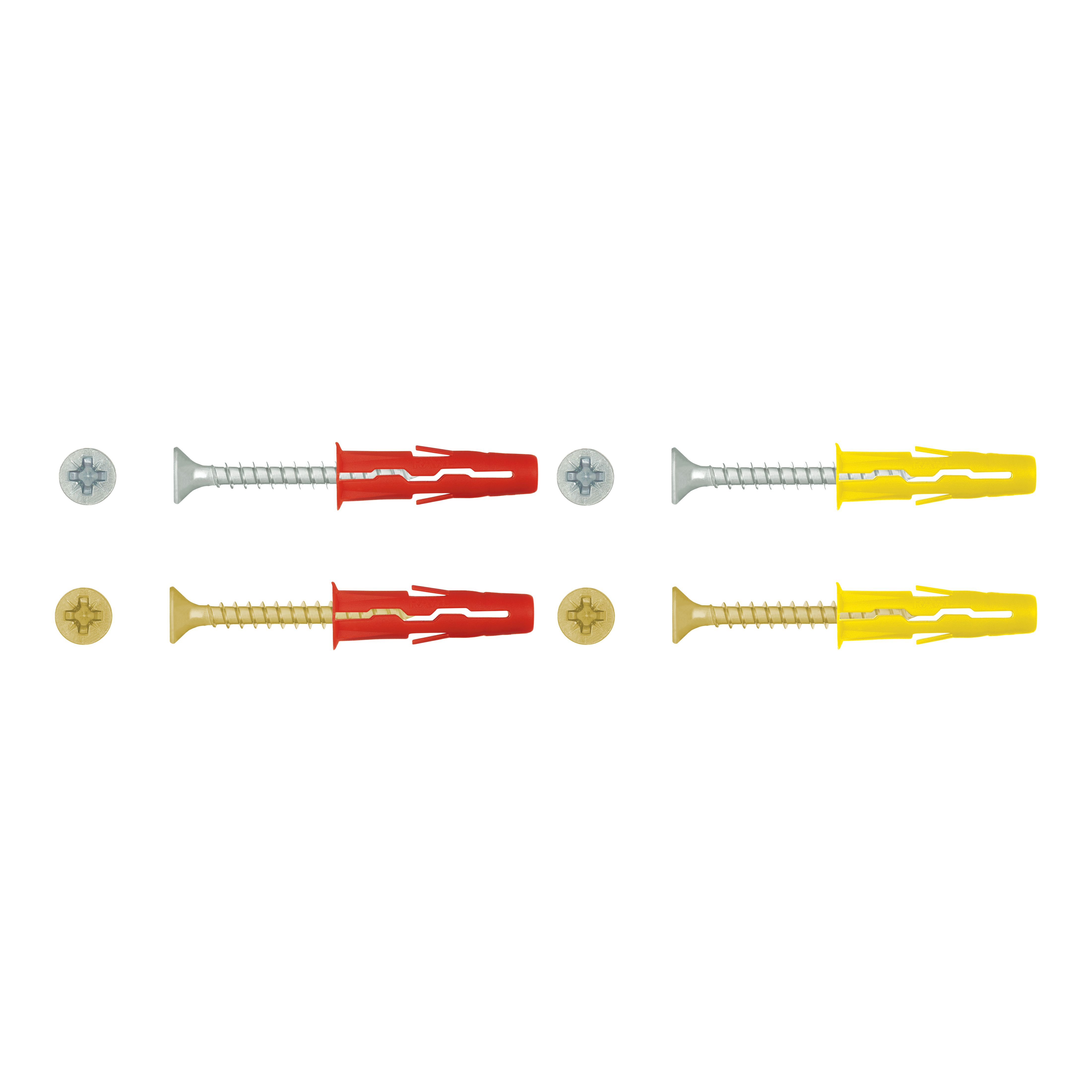 GoodHome 12 piece Light duty Hooks Fixing selection kit