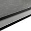 GoodHome 12mm Nepeta Matt Grey Paper & resin Square edge Kitchen Worktop, (L)2000mm