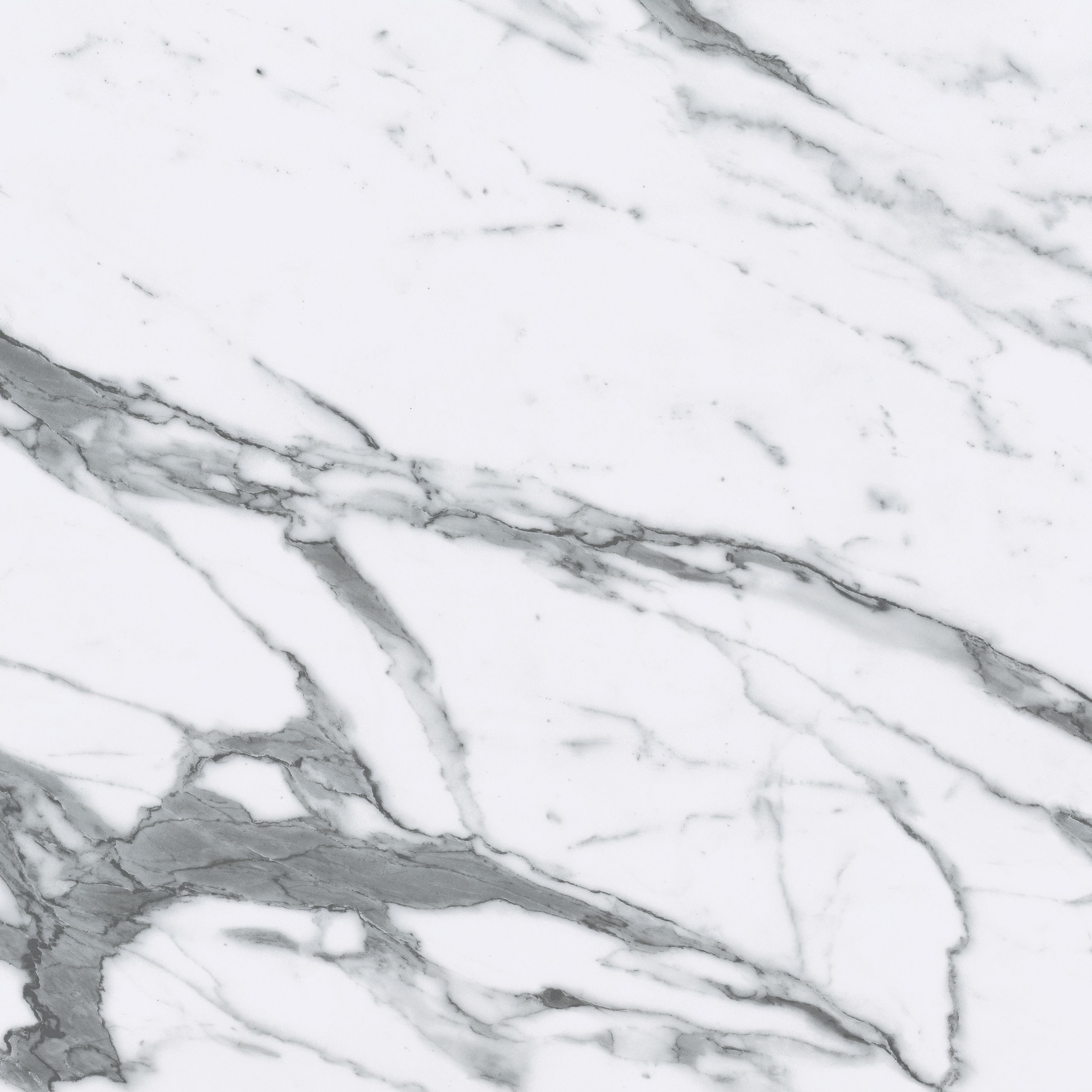 GoodHome 12mm Nepeta Matt White Marble effect Paper & resin Square edge Kitchen Worktop, (L)3000mm