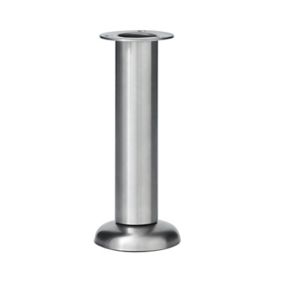 GoodHome 165mm Silver effect Modern Cabinet leg, Pack of 4