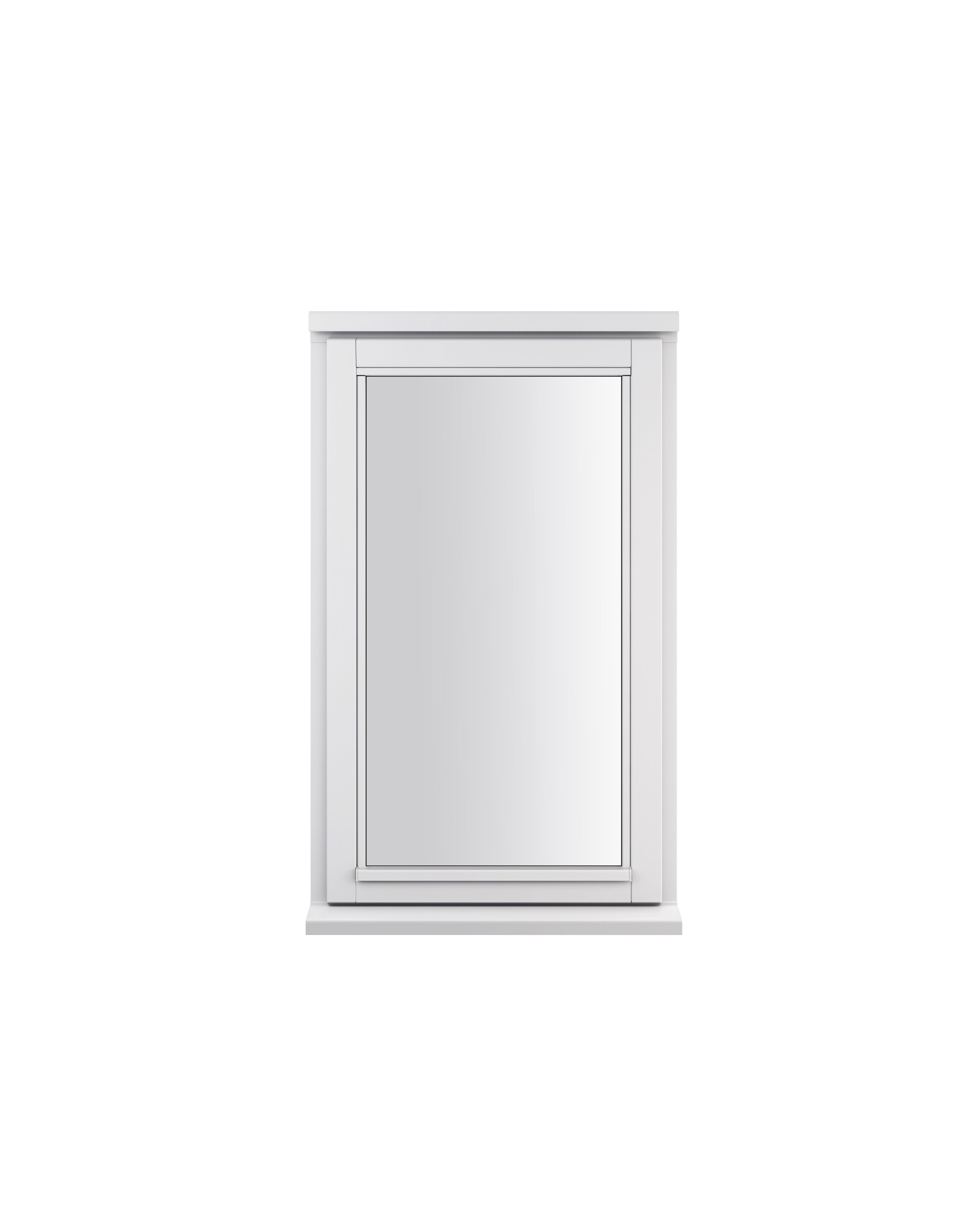 GoodHome 1P Clear Glazed White Left-handed Window, (H)1195mm (W)625mm