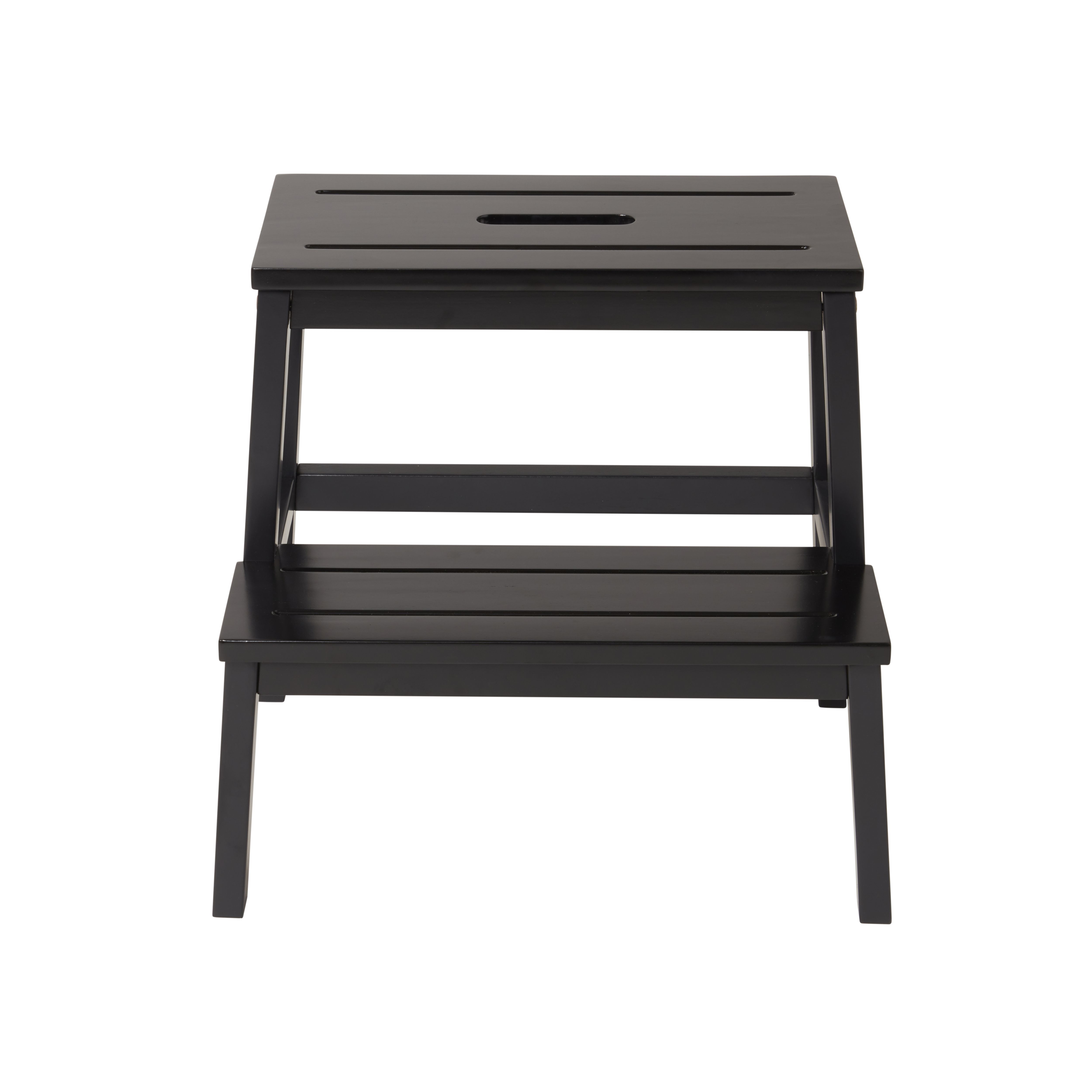 GoodHome 2 tread Timber Step stool (H)0.4m