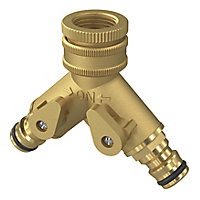 GoodHome 2-way hose pipe connector