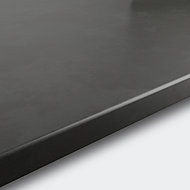 GoodHome 22mm Algiata Matt Grey Slate effect Laminate & particle board Post-formed Kitchen Worktop, (L)3000mm