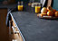 GoodHome 22mm Algiata Matt Grey Slate effect Laminate & particle board Post-formed Kitchen Worktop, (L)3000mm