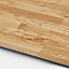 GoodHome 26mm Matt Natural Solid oak Square edge Kitchen Worktop, (L)3000mm