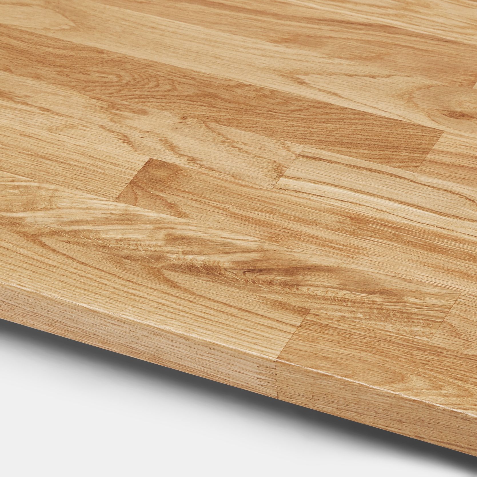 GoodHome 26mm Matt Natural Solid oak Square edge Kitchen Worktop, (L)3000mm