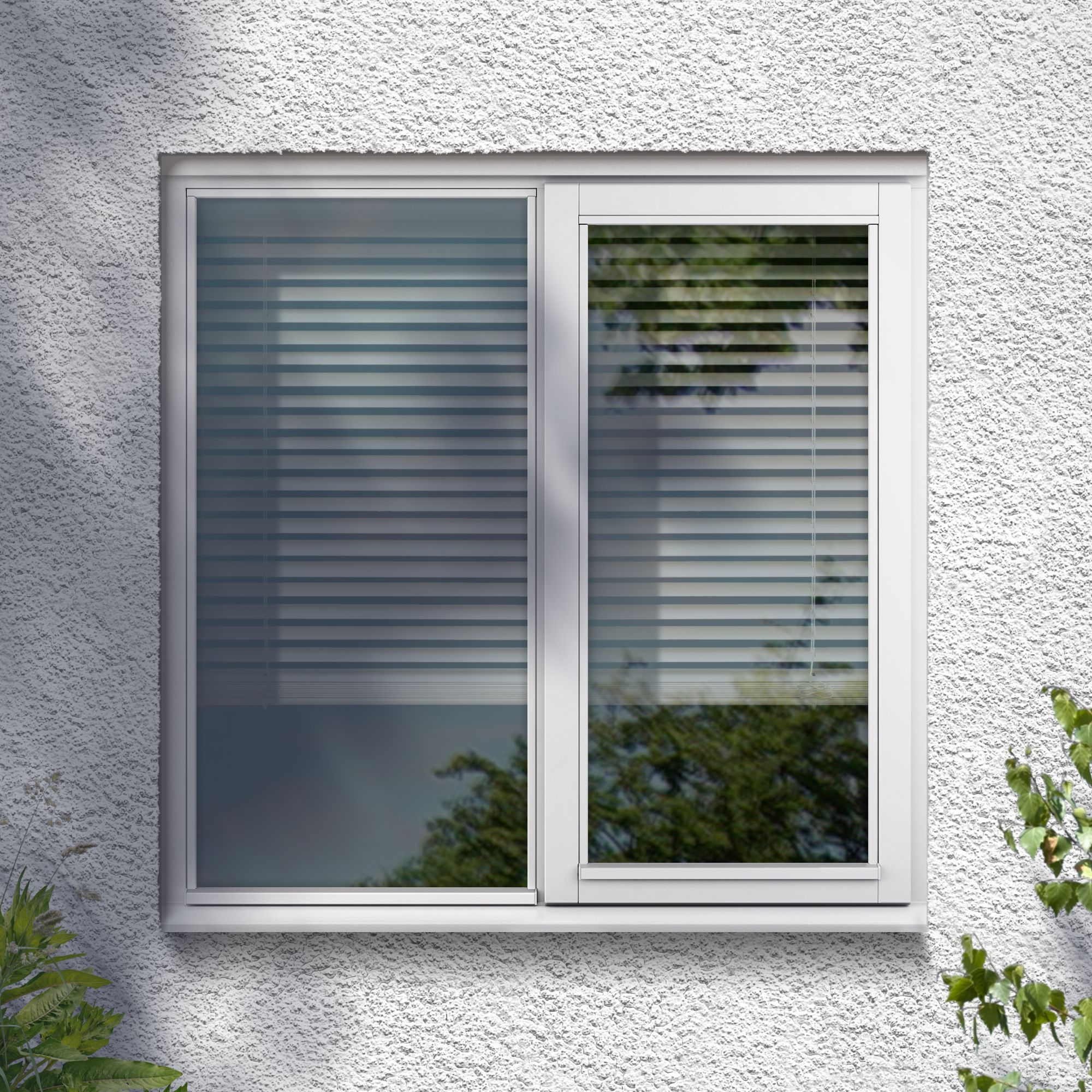 GoodHome 2P Clear Glazed White Left-handed Window, (H)1045mm (W)1195mm