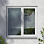 GoodHome 2P Clear Glazed White uPVC Left-handed Window, (H)965mm (W)1190mm