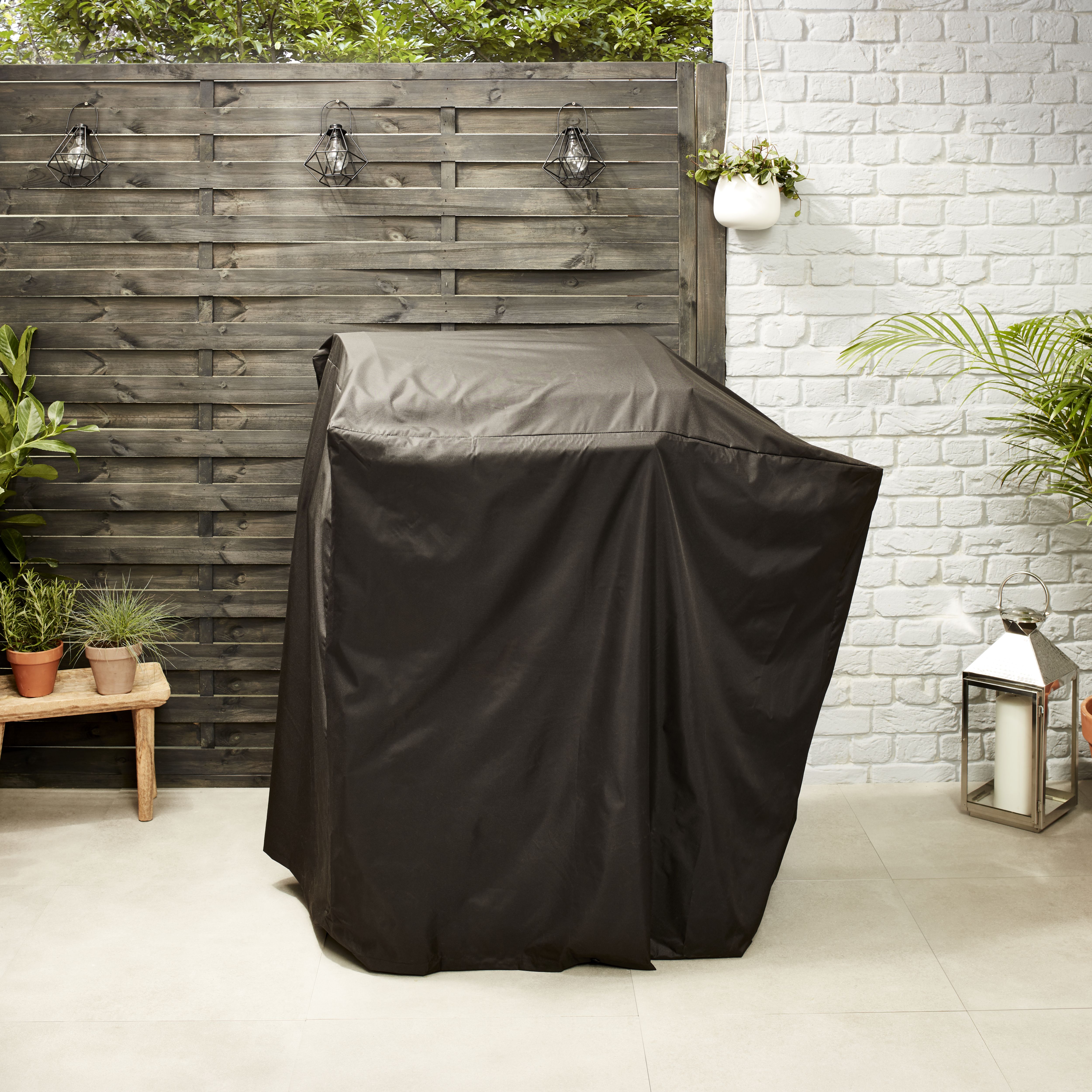 GoodHome 3 Burner Black Rectangular Barbecue cover 112cm L 59cm W