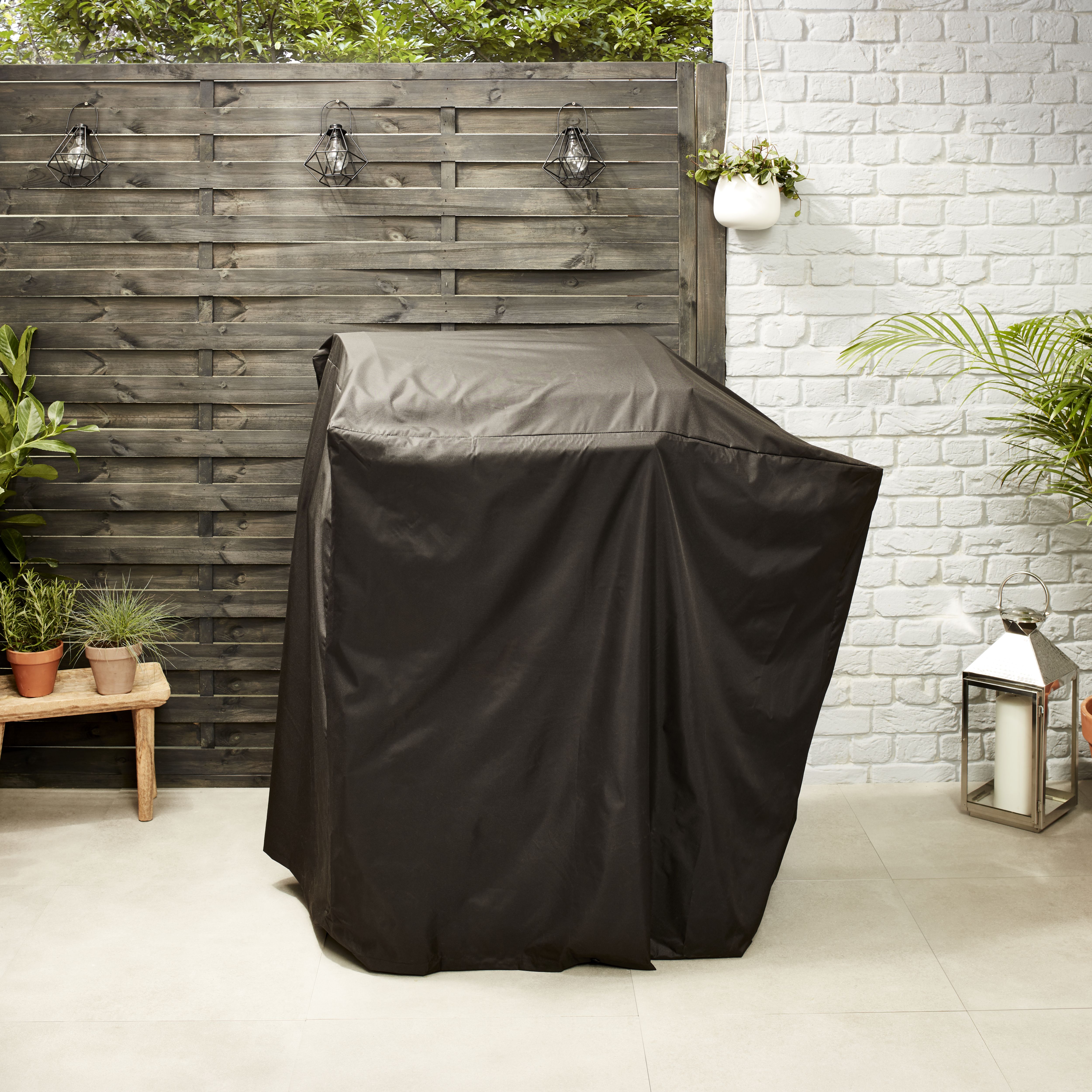 GoodHome 3 Burner Black Rectangular Barbecue cover 112cm(L) 59cm(W)