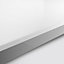 GoodHome 38mm Berberis Gloss White Laminate & particle board Square edge Kitchen Breakfast bar, (L)2000mm