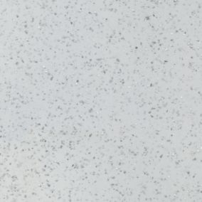 GoodHome 38mm Berberis Gloss White Star effect Laminate & particle board Square edge Kitchen Worktop, (L)3000mm