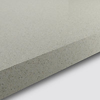 GoodHome 38mm Gloss White Glitter effect Chipboard & laminate Square edge Kitchen Worktop, (L)3000mm