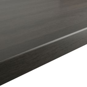 GoodHome 38mm Kabsa Matt Grey oak effect Chipboard & laminate Post-formed Kitchen Worktop, (L)3000mm