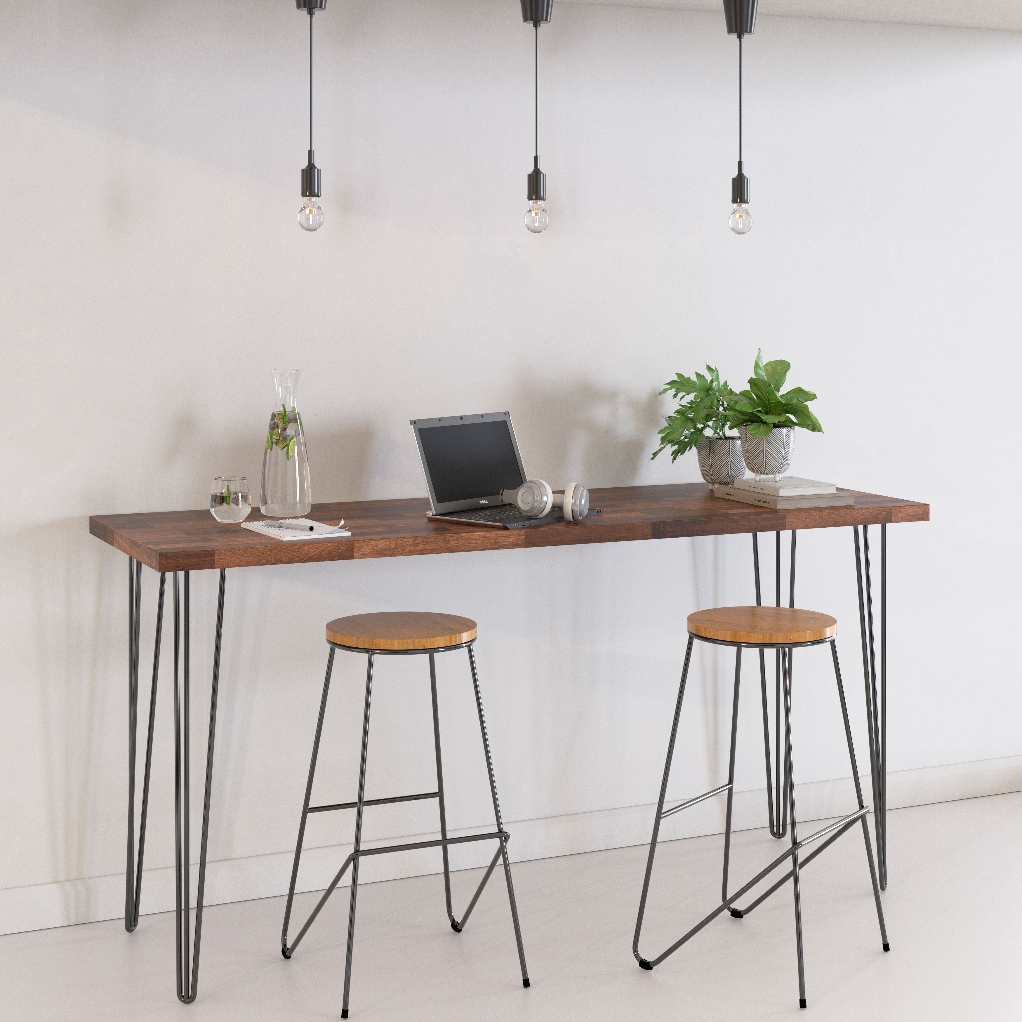 Walnut breakfast store bar table