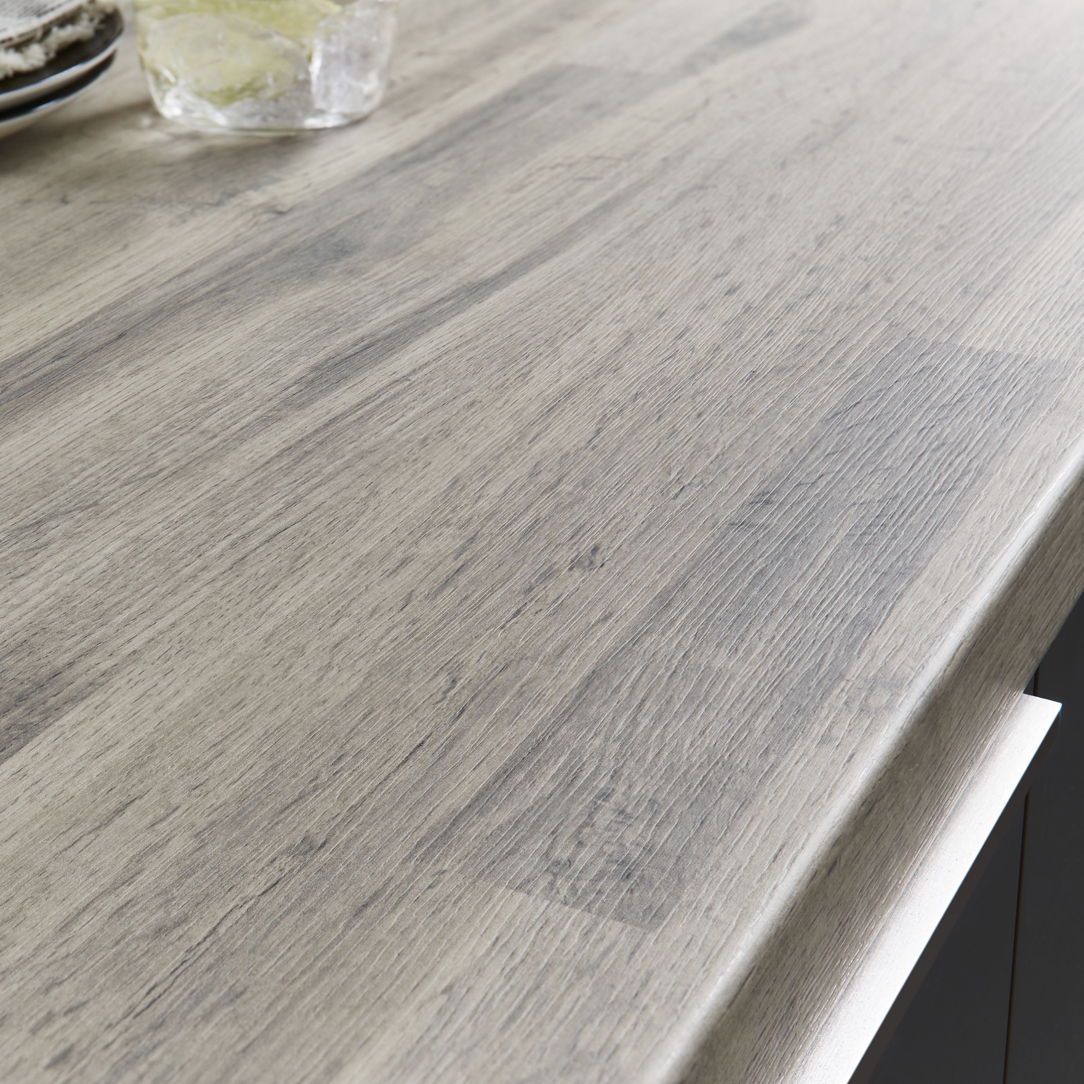 Grey oak store worktop b&q