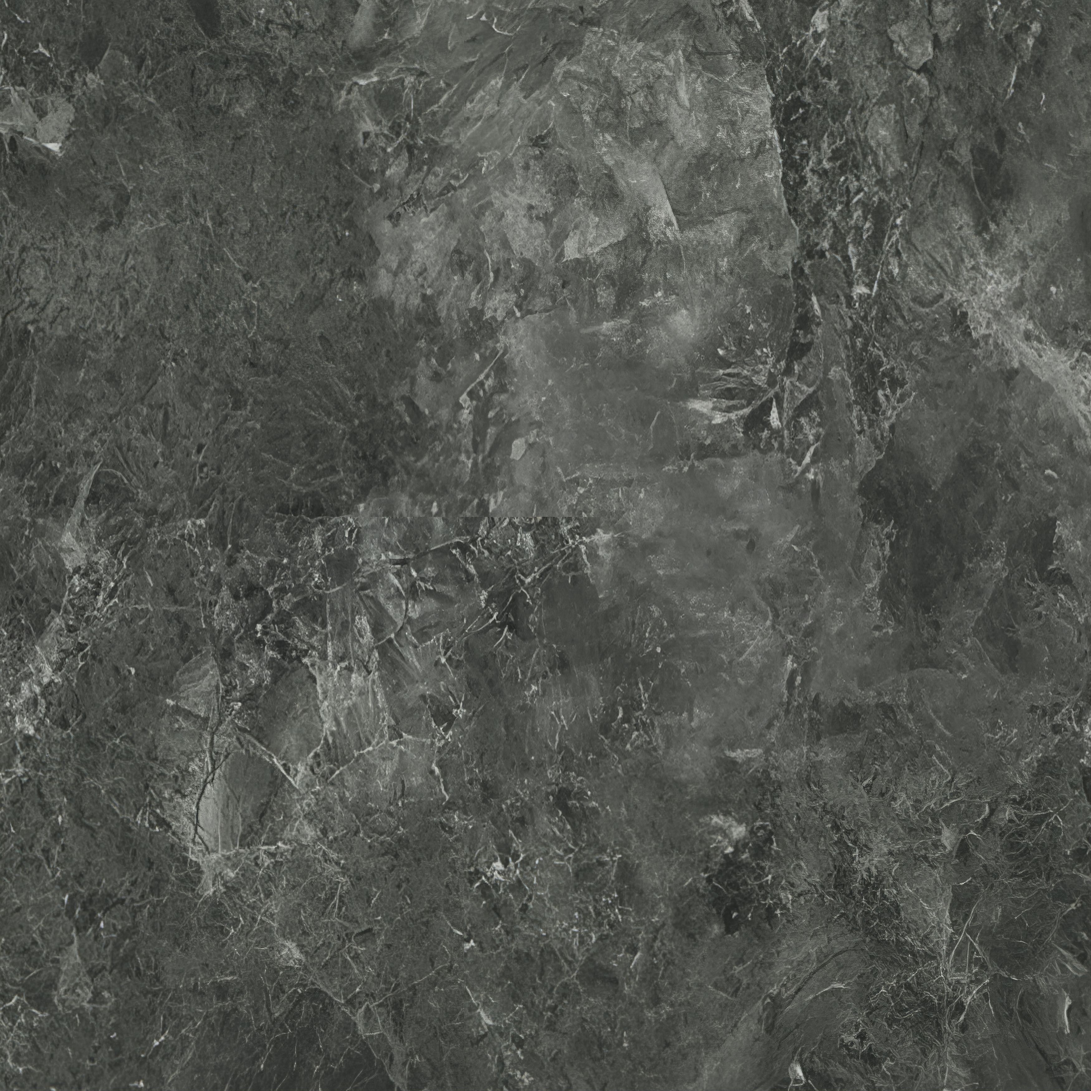 GoodHome 38mm Kala Matt Dark grey Marble effect Laminate Square edge Worktop, (L)3000mm