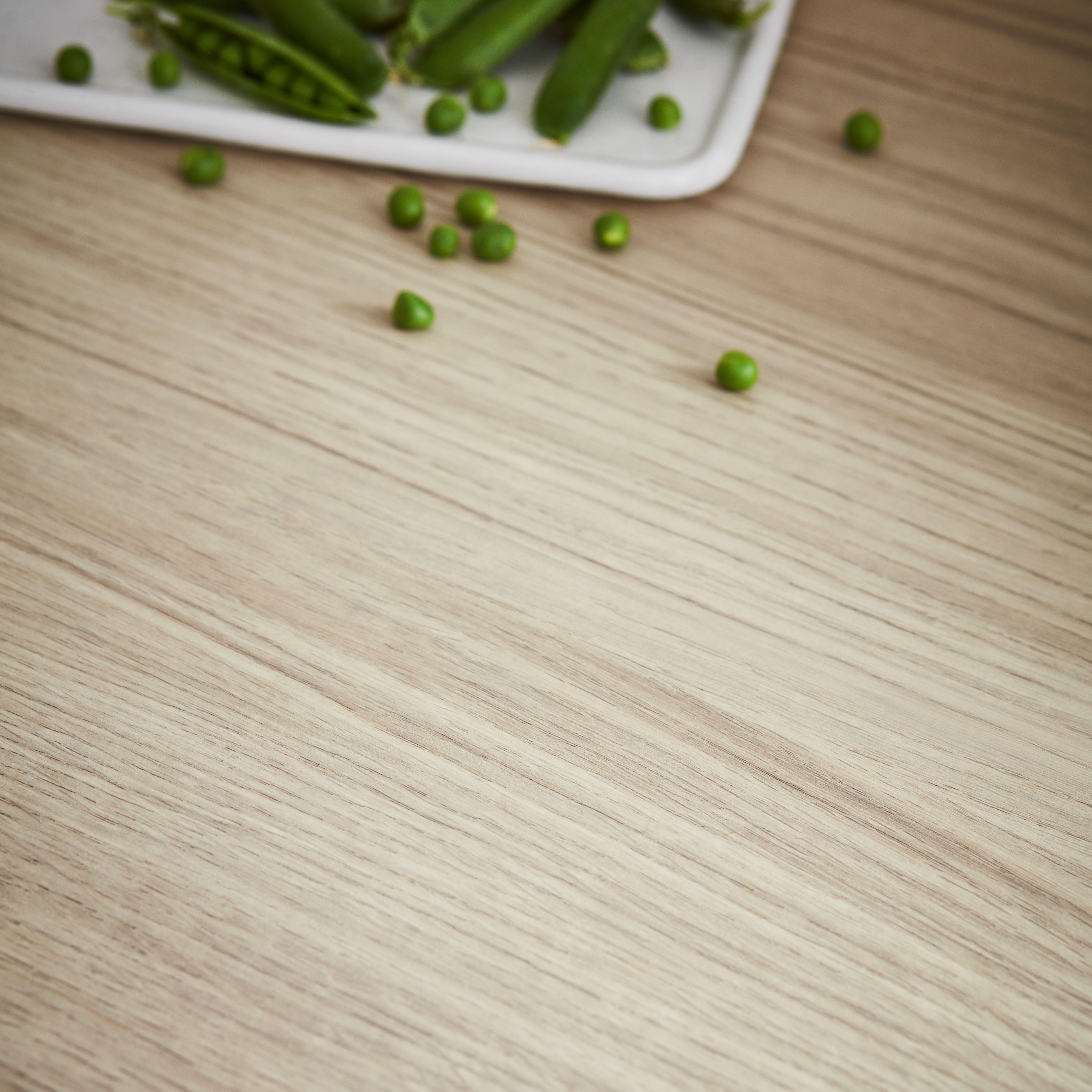 GoodHome 38mm Kala Matt Light wood effect Chipboard & laminate Square edge Kitchen Worktop, (L)3000mm