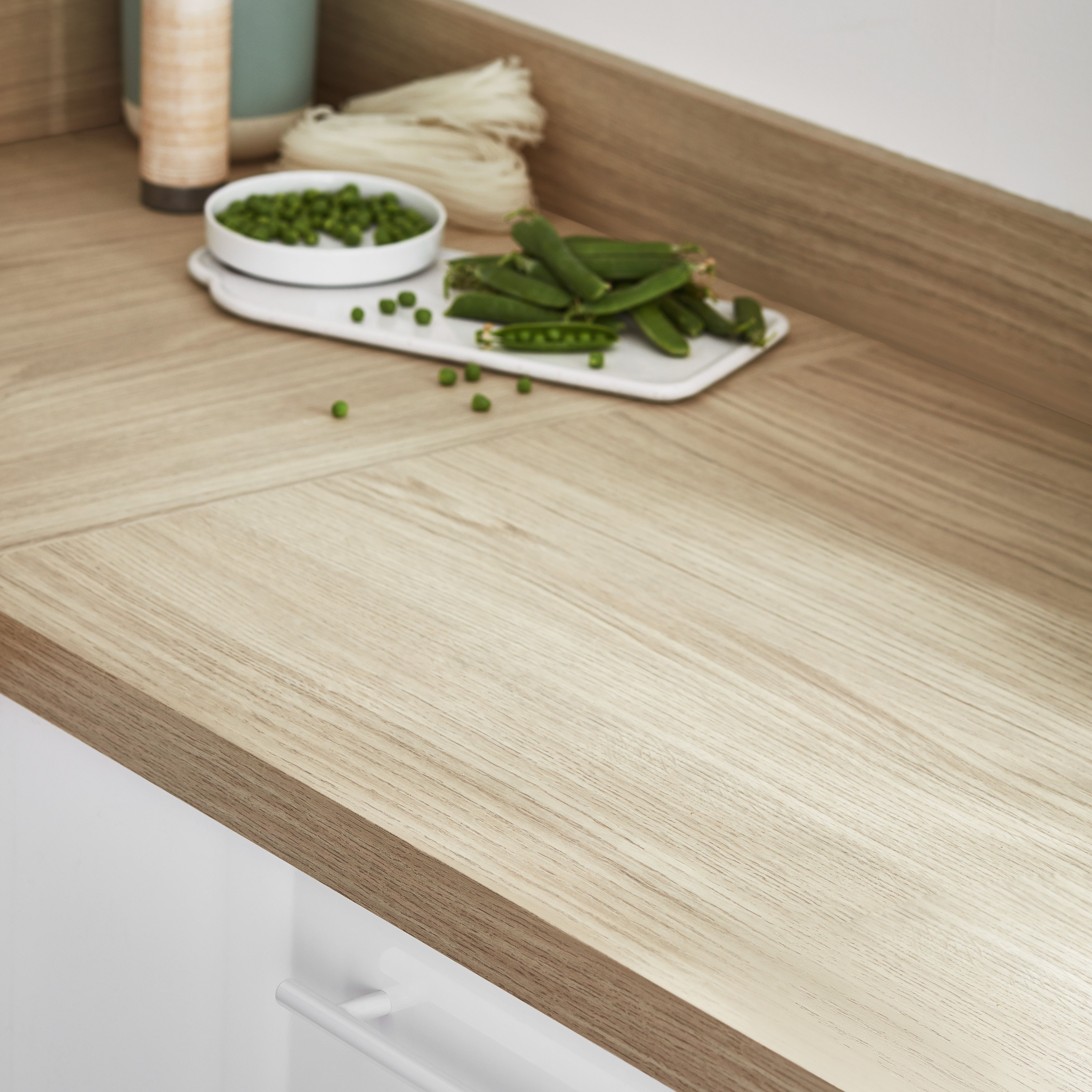 GoodHome 38mm Kala Matt Wood Effect Laminate & Particle Board Square ...