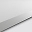 GoodHome 38mm Super matt White Chipboard & laminate Square edge Kitchen Worktop, (L)3000mm