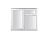 GoodHome 3P Clear Glazed White Left-handed Top hung Window, (H)895mm (W)910mm