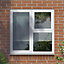 GoodHome 3P Clear Glazed White uPVC Left-handed Top hung Window, (H)1115mm (W)1190mm