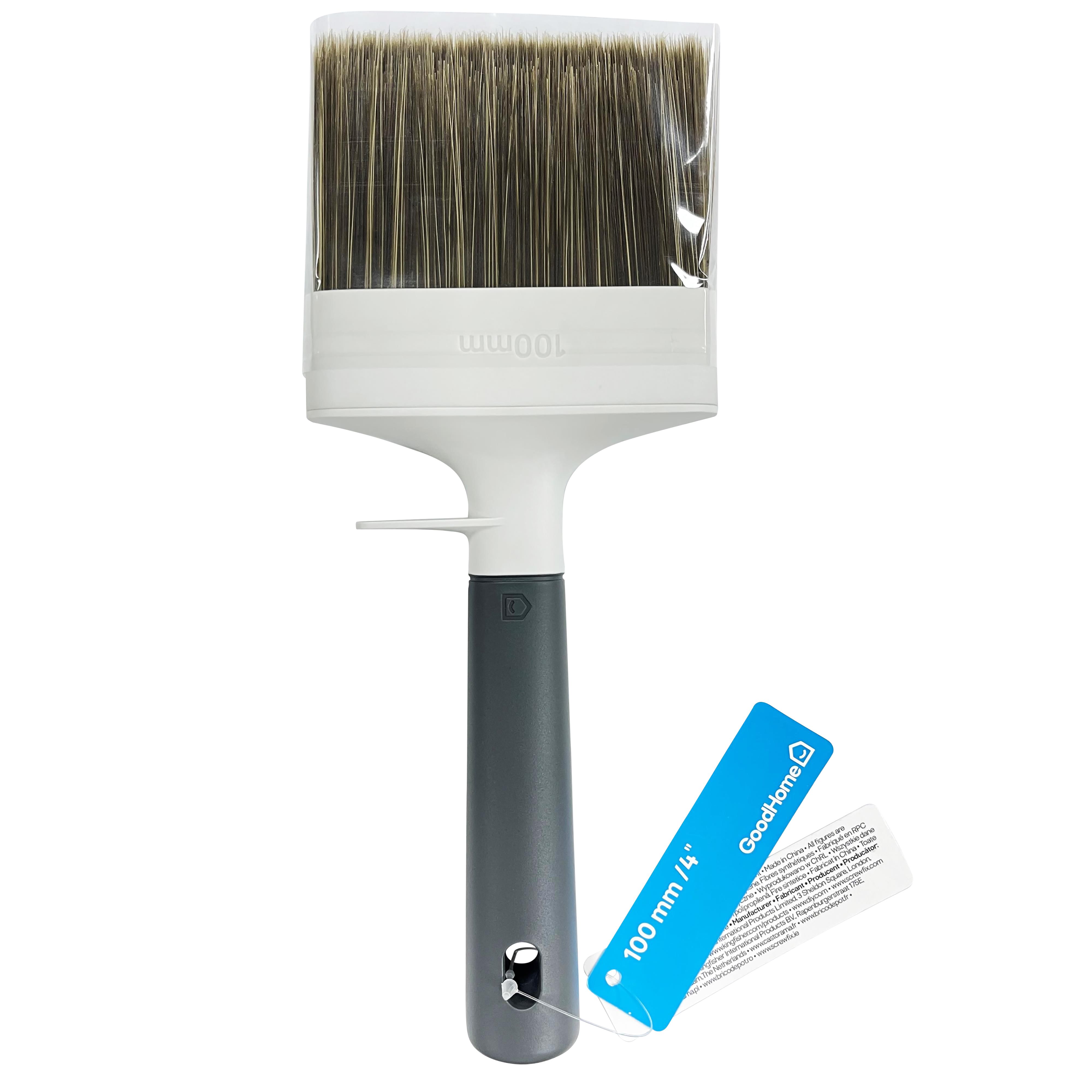 GoodHome 4" Fine filament tip Soft grip Exterior Block paint brush
