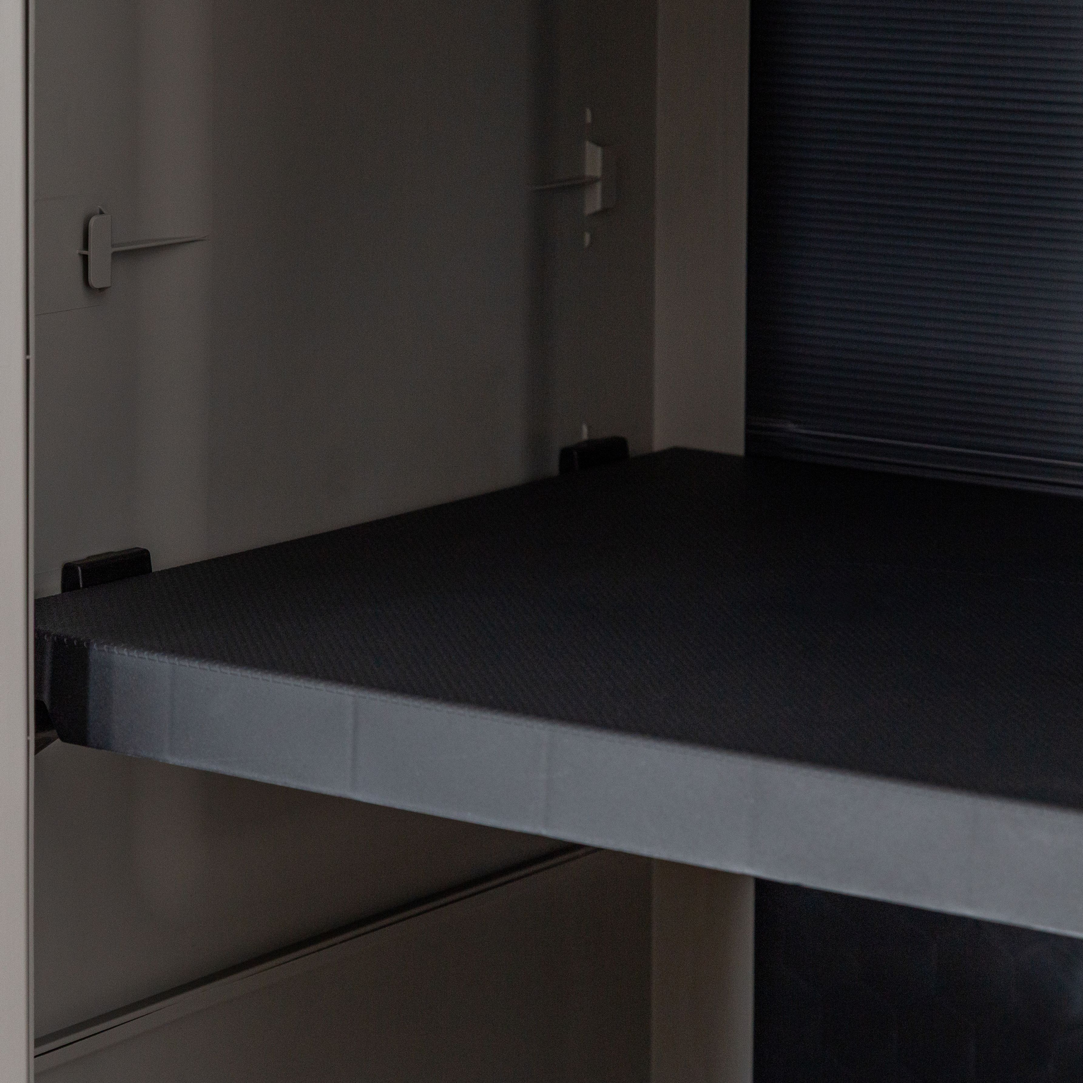 GoodHome 4 shelf Grey Plastic XL Utility Tall storage cabinet (H)182cm x (W)78cm x (D)49cm