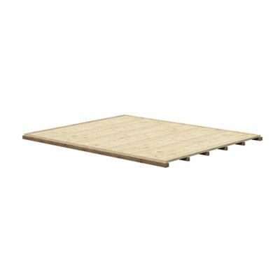 GoodHome 8.9x8.9 Timber Shed base