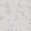 GoodHome Acaj Beige & white Floral Textured Wallpaper Sample