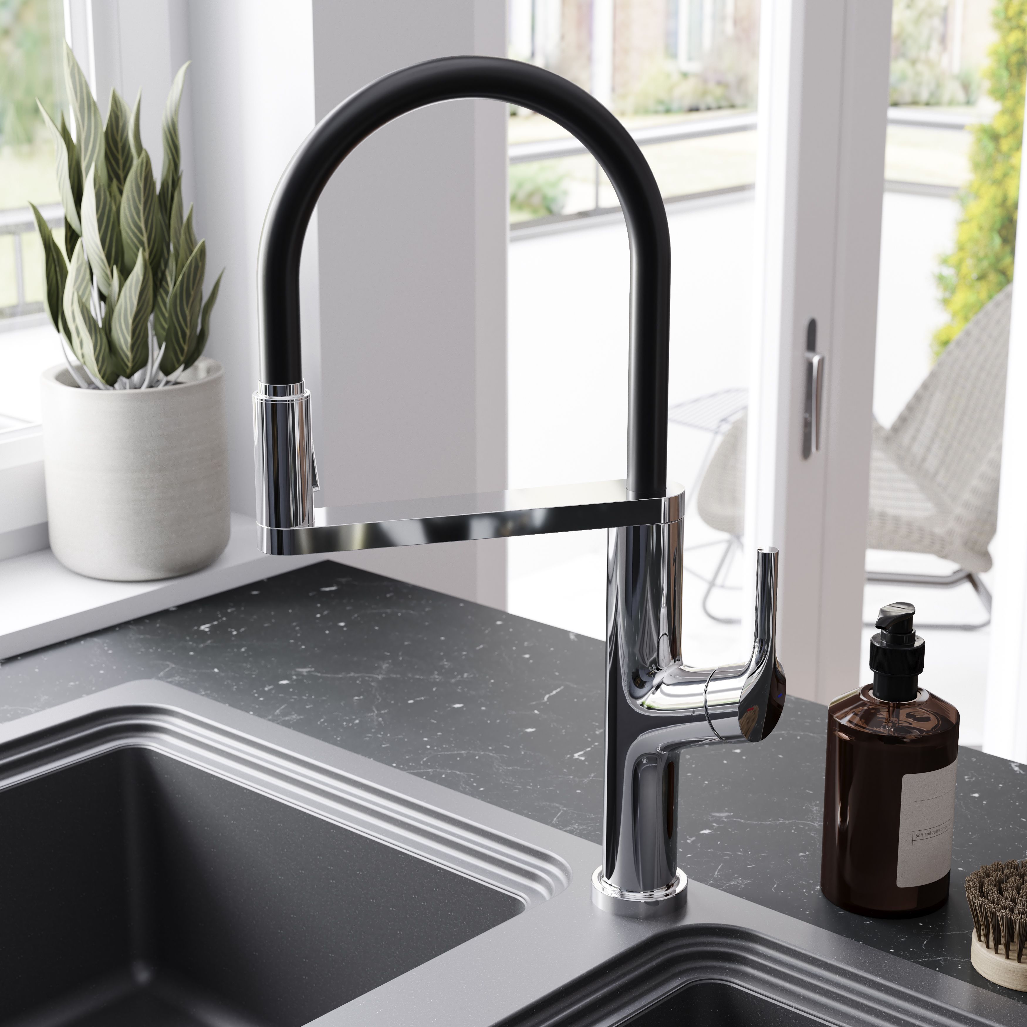 GoodHome Adarna Chrome effect Filter tap