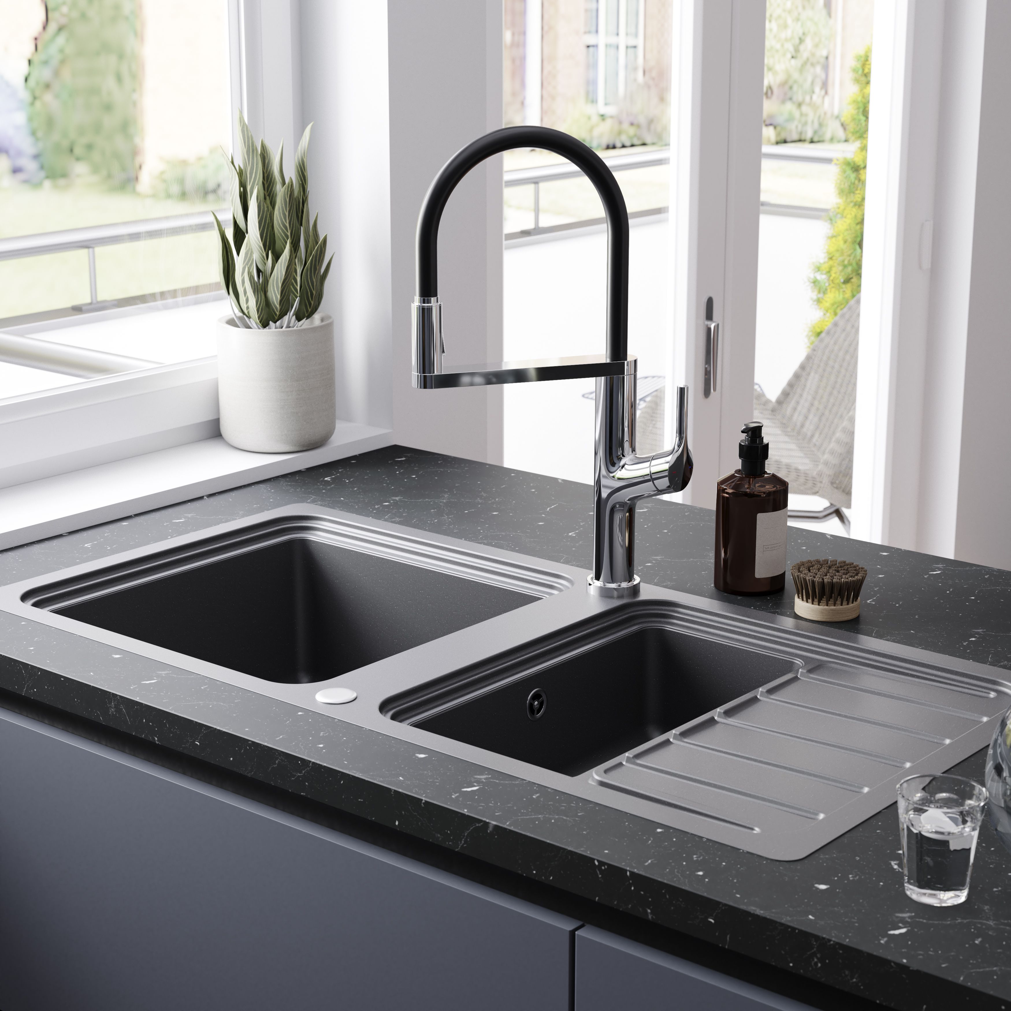 GoodHome Adarna Chrome effect Filter tap
