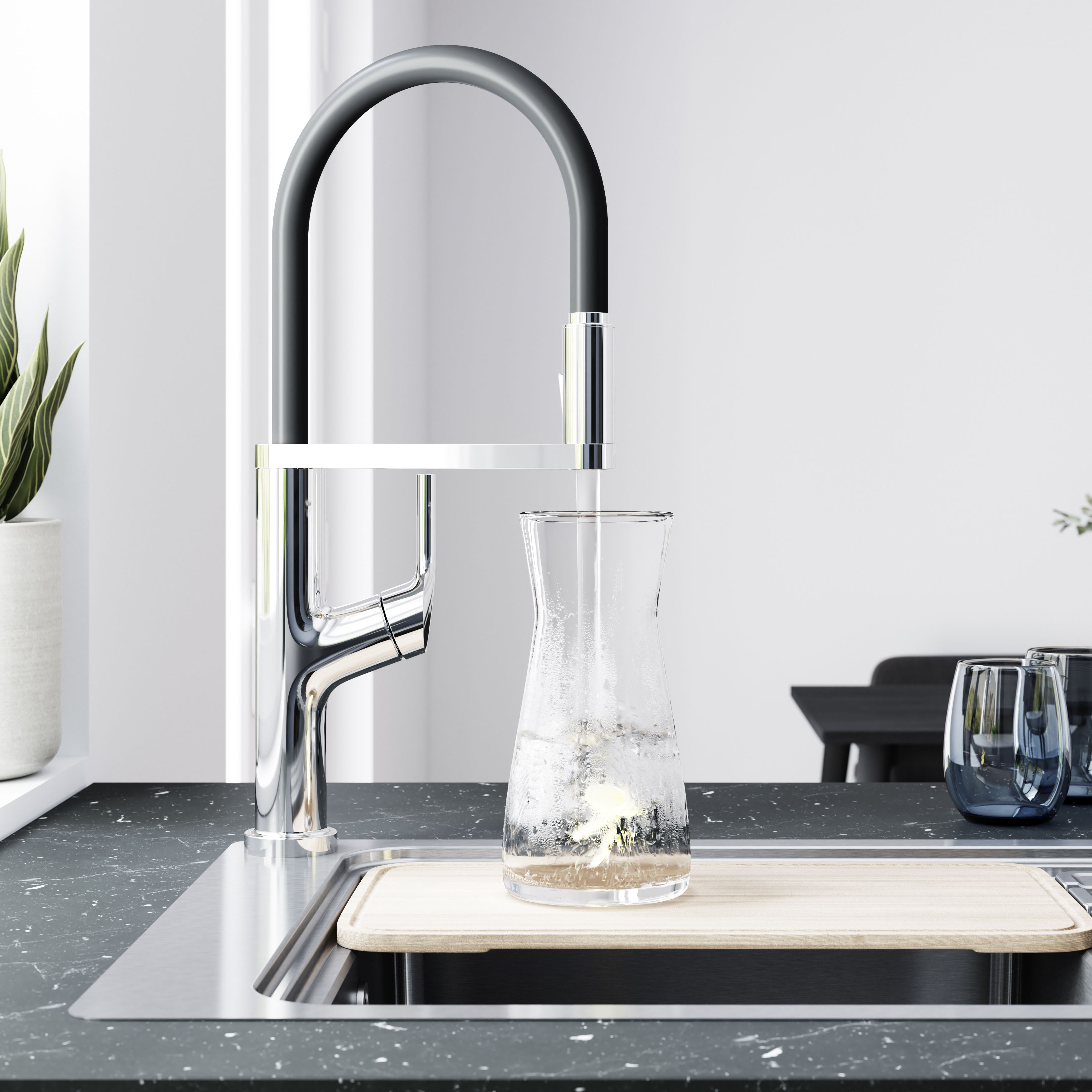 GoodHome Adarna Chrome effect Filter tap