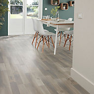 Uptown Grey Oak Effect Flooring 1 76m², Milano Grey Laminate Flooring B Q