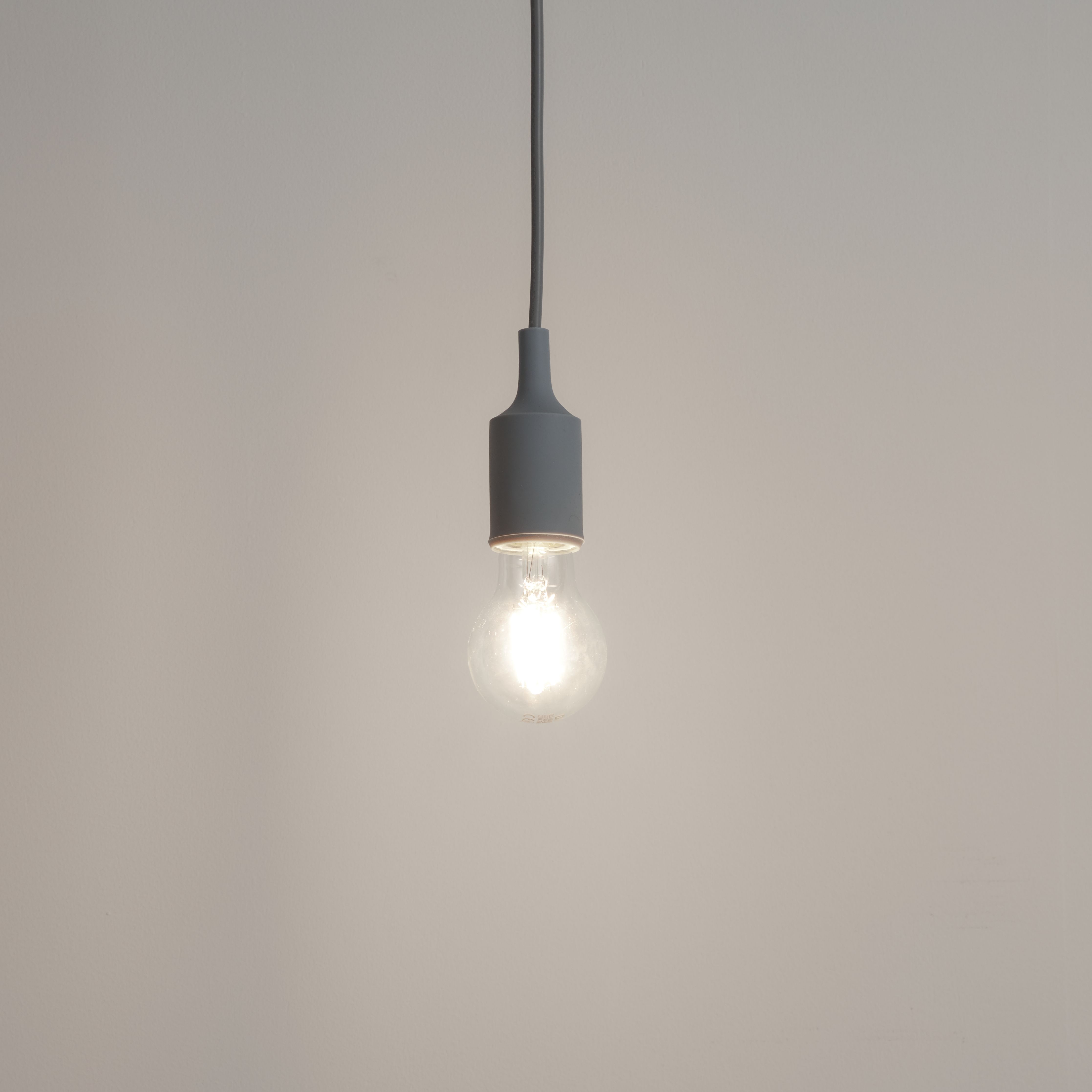 GoodHome Adjalin Grey Pendant ceiling light, (Dia)90mm