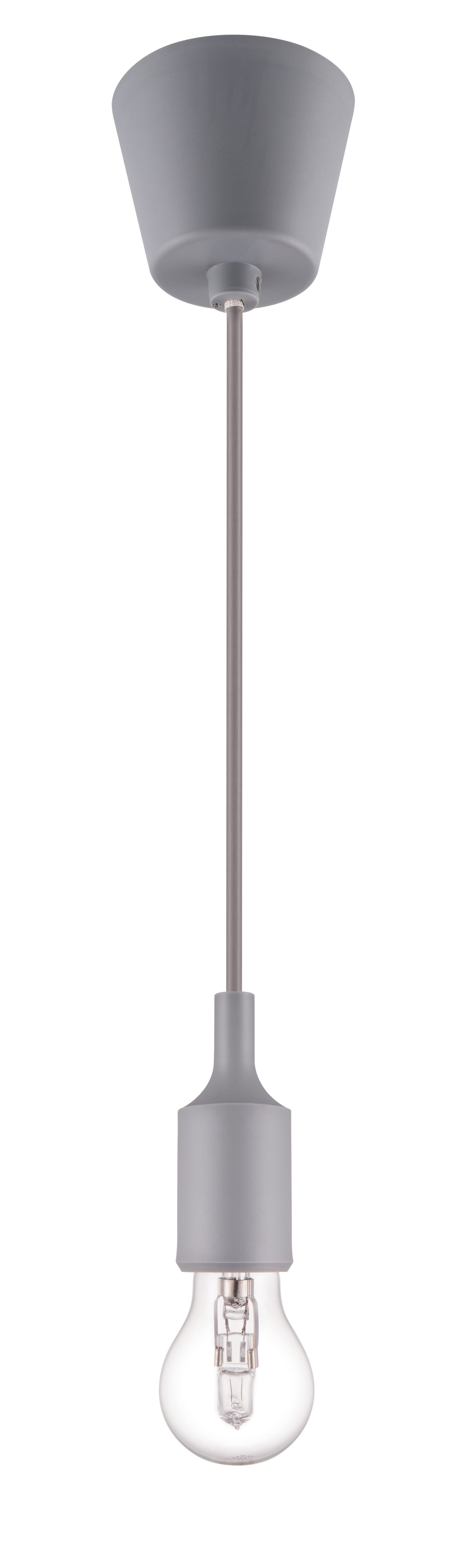 GoodHome Adjalin Grey Pendant ceiling light, (Dia)90mm