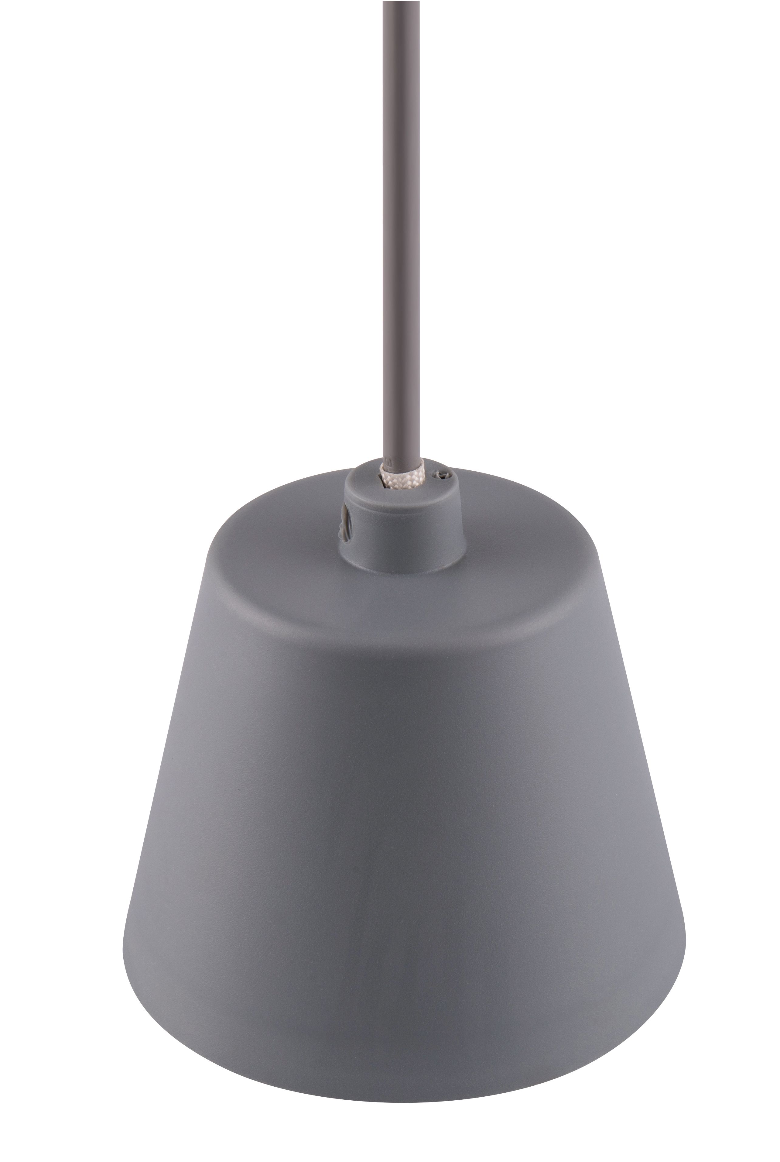 GoodHome Adjalin Grey Pendant ceiling light, (Dia)90mm