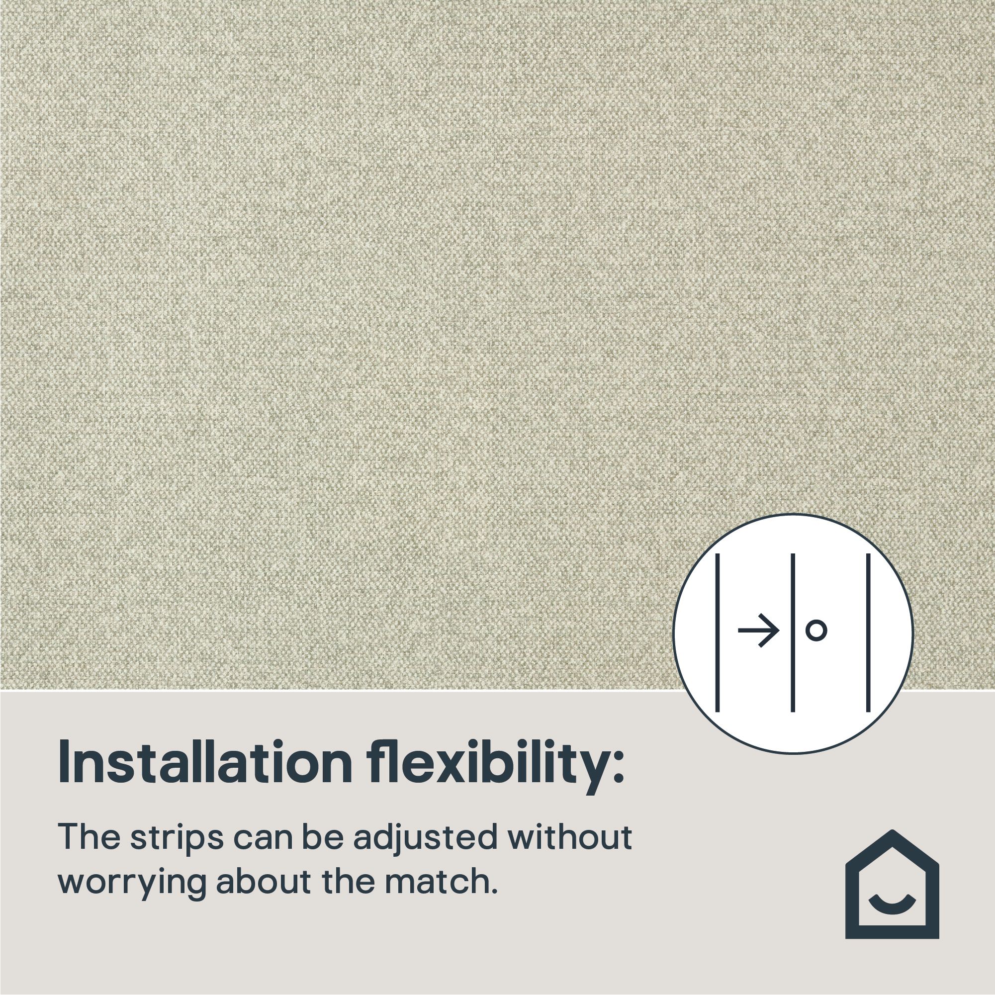 GoodHome Adlet Sage Woven effect Embossed Wallpaper