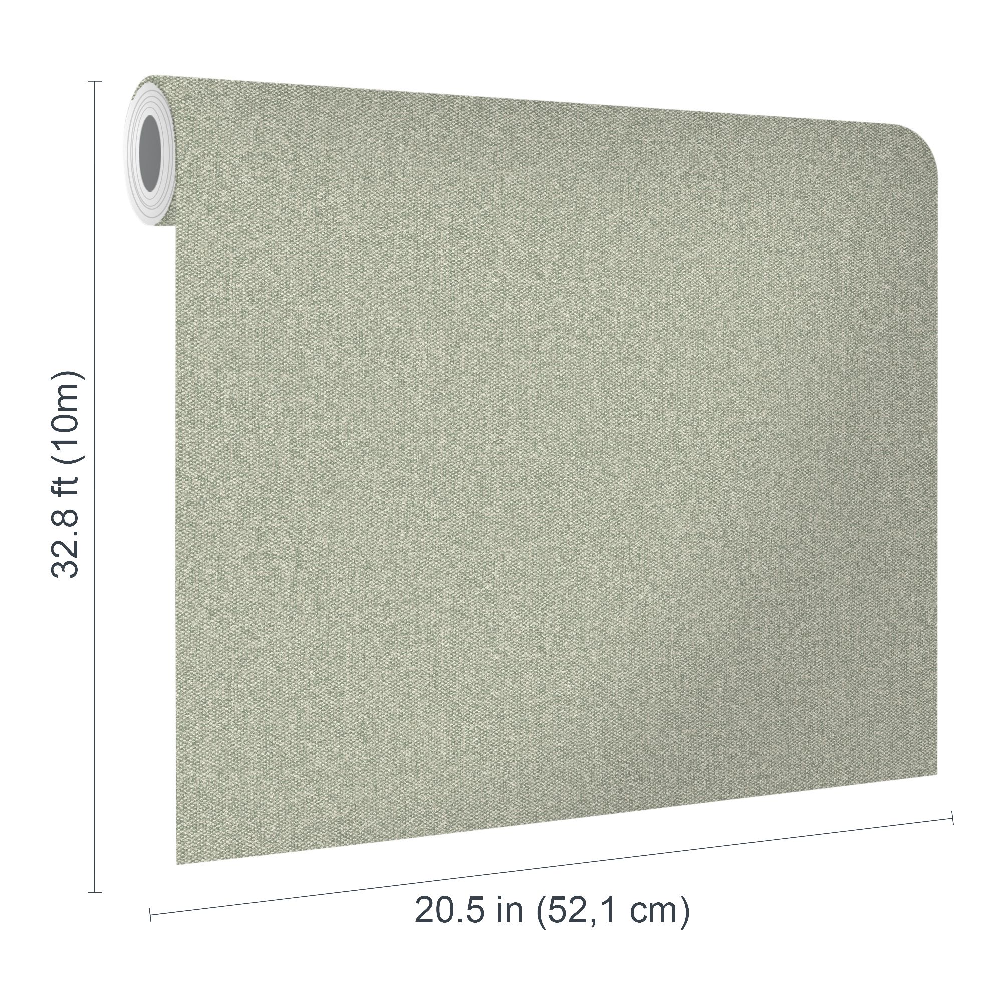 GoodHome Adlet Sage Woven effect Embossed Wallpaper