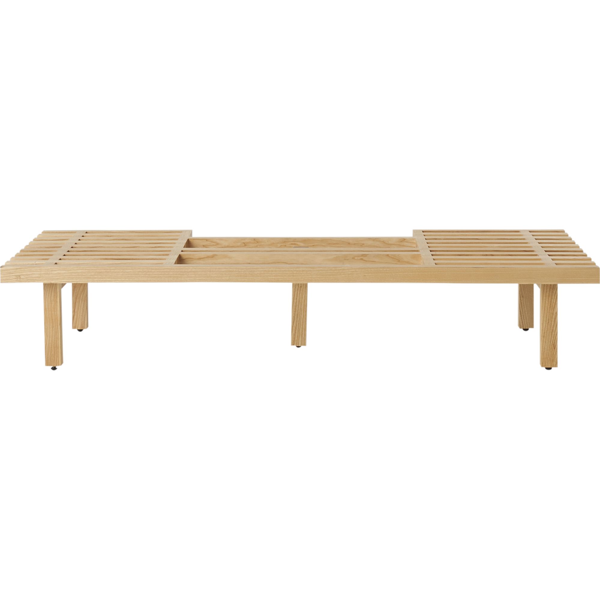 GoodHome Adriska Natural Bench, (H)260mm (W)1200mm (D)450mm