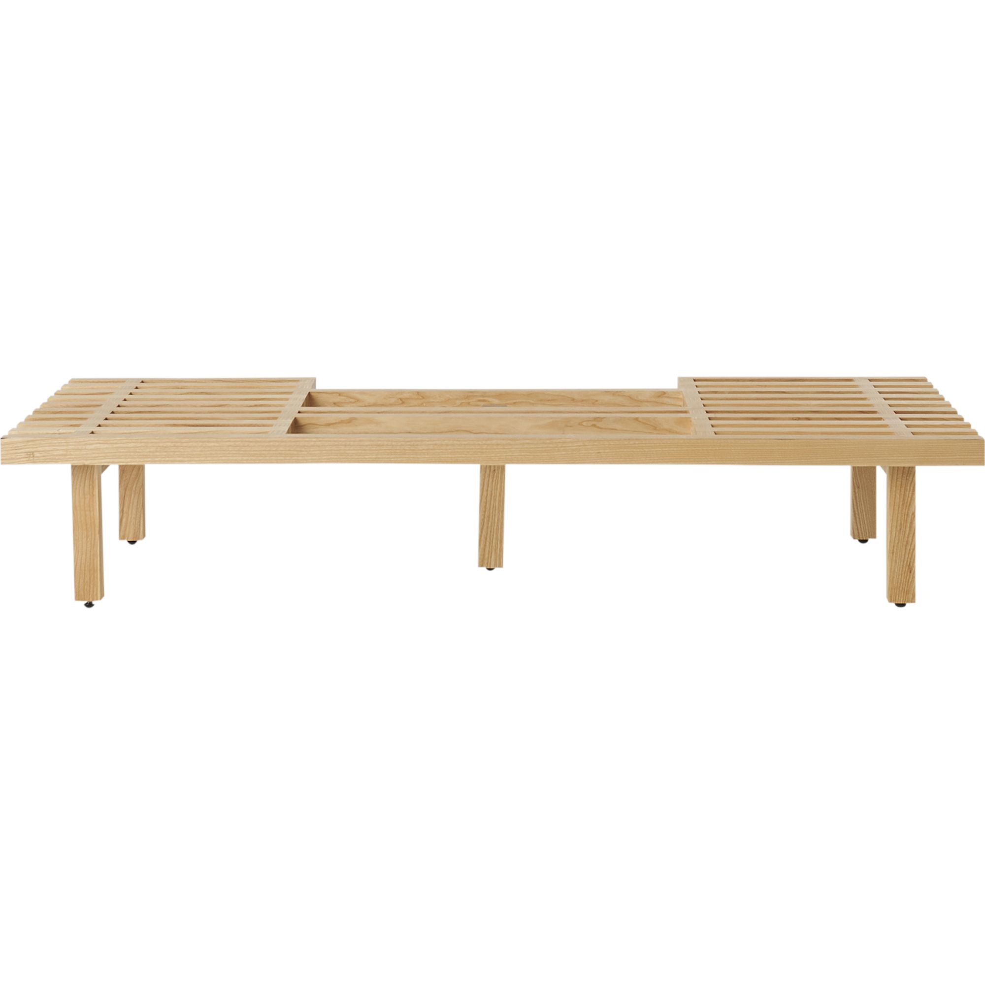 GoodHome Adriska Natural Bench, (H)260mm (W)1400mm (D)450mm