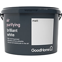 GoodHome Air purifying Brilliant white Matt Emulsion paint, 2.5L