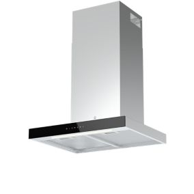 GoodHome AirSensor GHBH60ASBL Glass Box Cooker hood (W)60cm - Brushed stainless steel effect