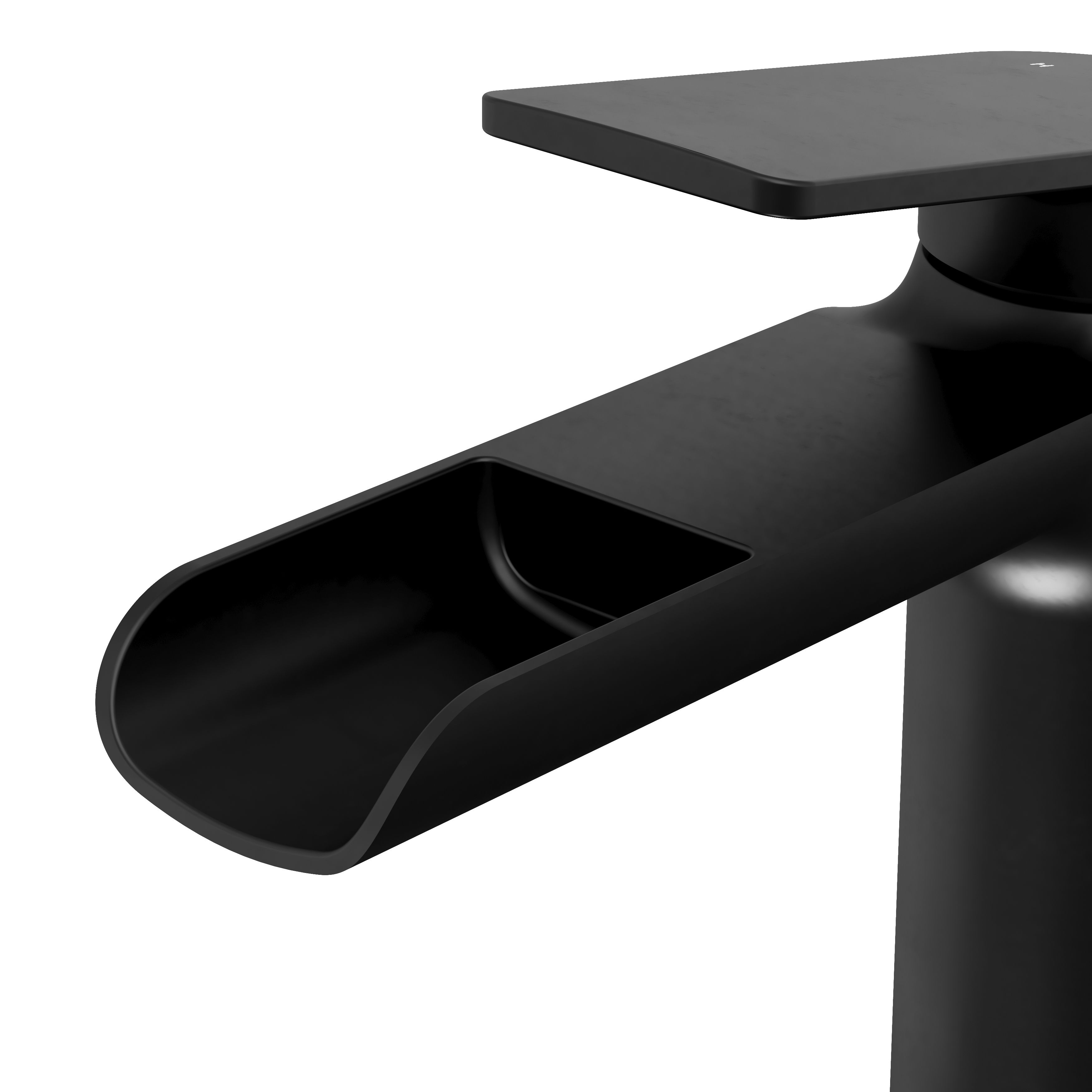 GoodHome Ajeeta Medium Matt Black Round Manual Basin Mixer Tap - 6