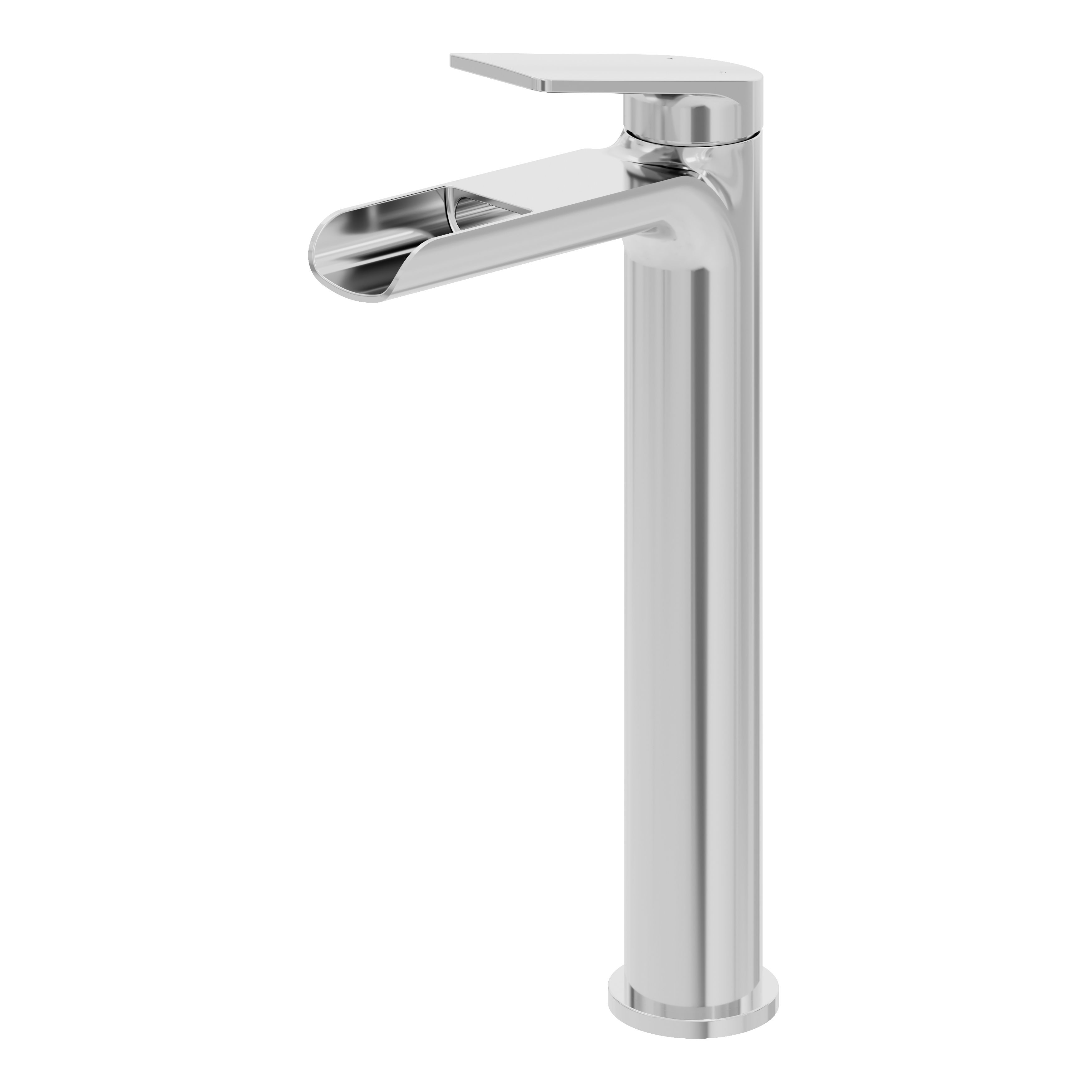 GoodHome Ajeeta Tall Chrome effect Round Basin Mixer Tap