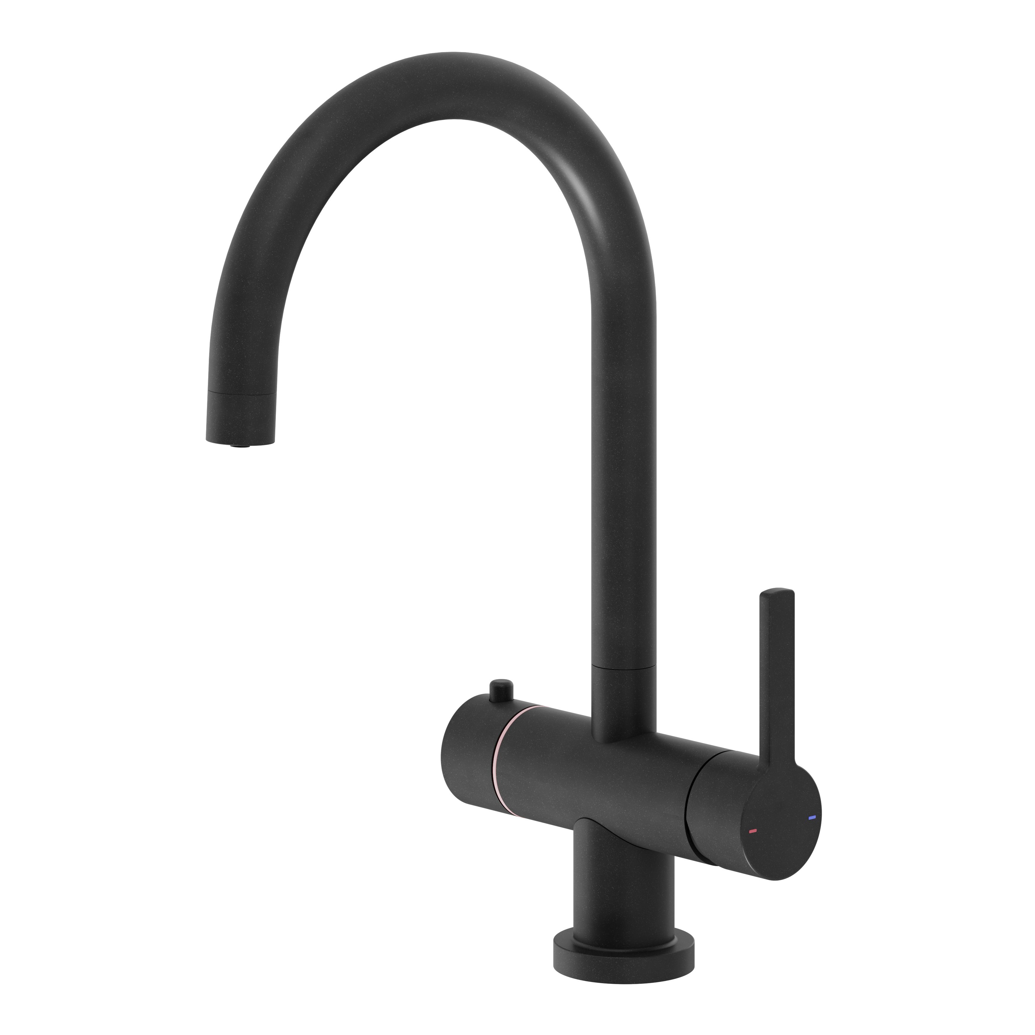 GoodHome Aji Matt Black Boiling water tap