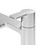 GoodHome Akita Gloss Chrome effect Deck-mounted Manual Single Bath Filler Tap