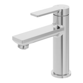 GoodHome Akita Medium Chrome effect Round Basin Mixer Tap