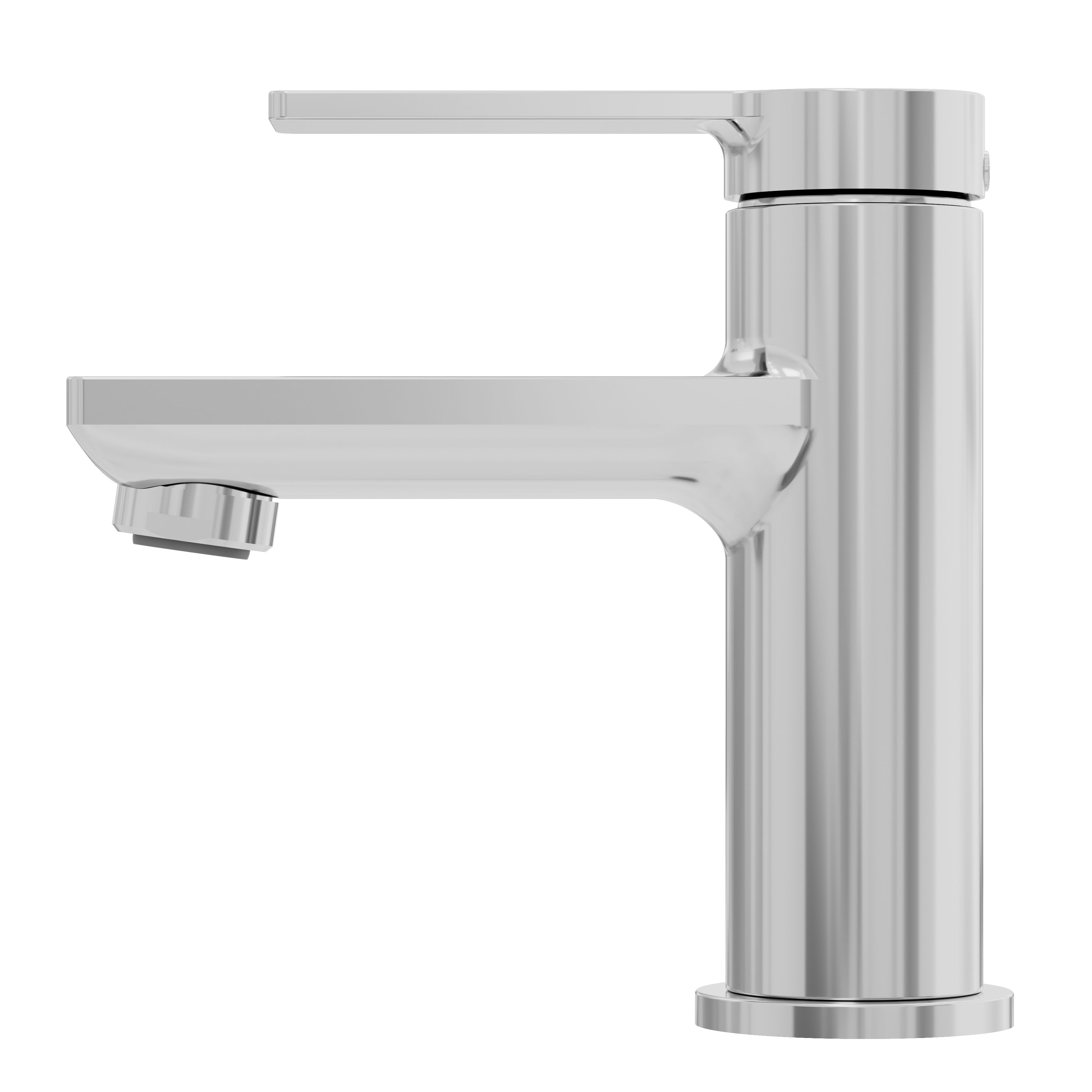GoodHome Akita Mini Chrome effect Round Basin Mixer Tap